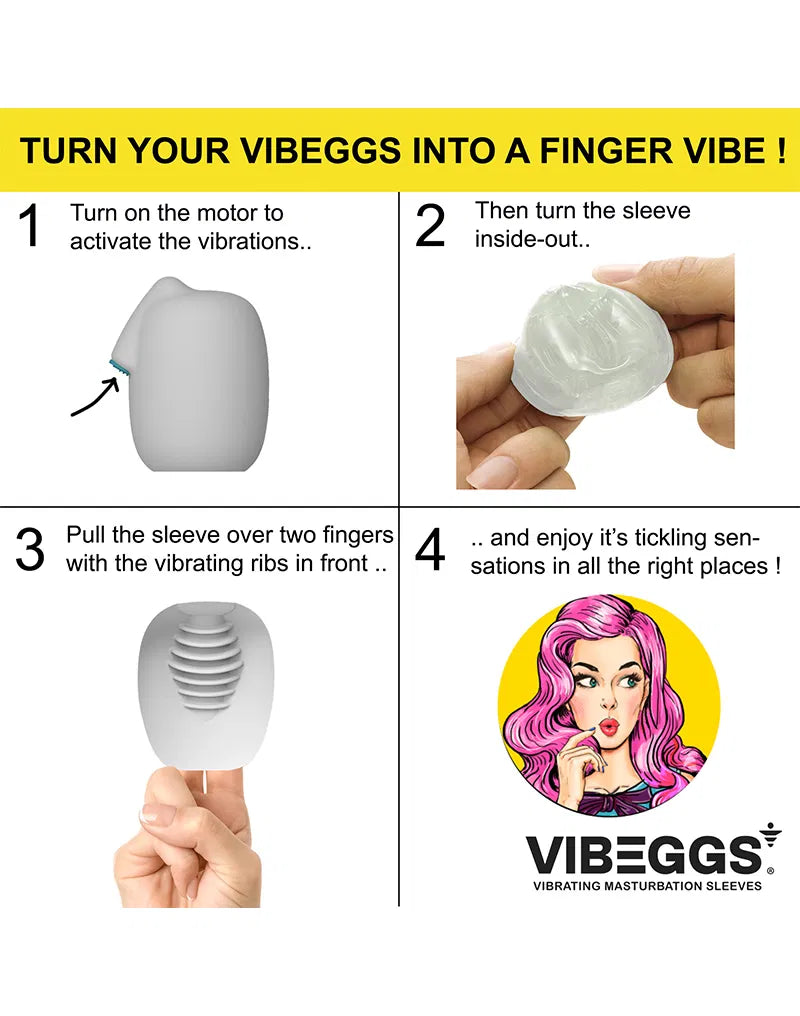 VIBEGGS - Twisty Tongues - Vibrating Masturbation Sleeve