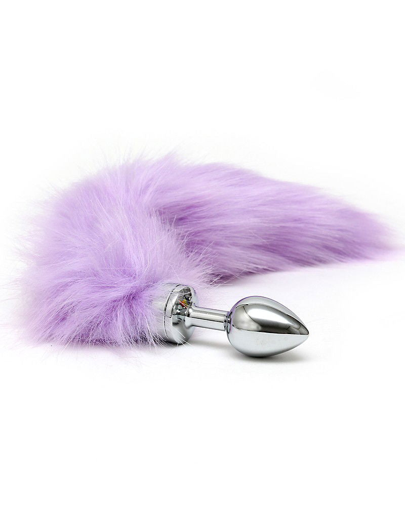 Butt plug with lilac tail (small / unisex) SHOSU Amsterdam Butt plug with lilac tail (small / unisex) SHOSU Amsterdam