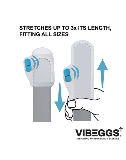 VIBEGGS - Twisty Tongues - Vibrating Masturbation Sleeve