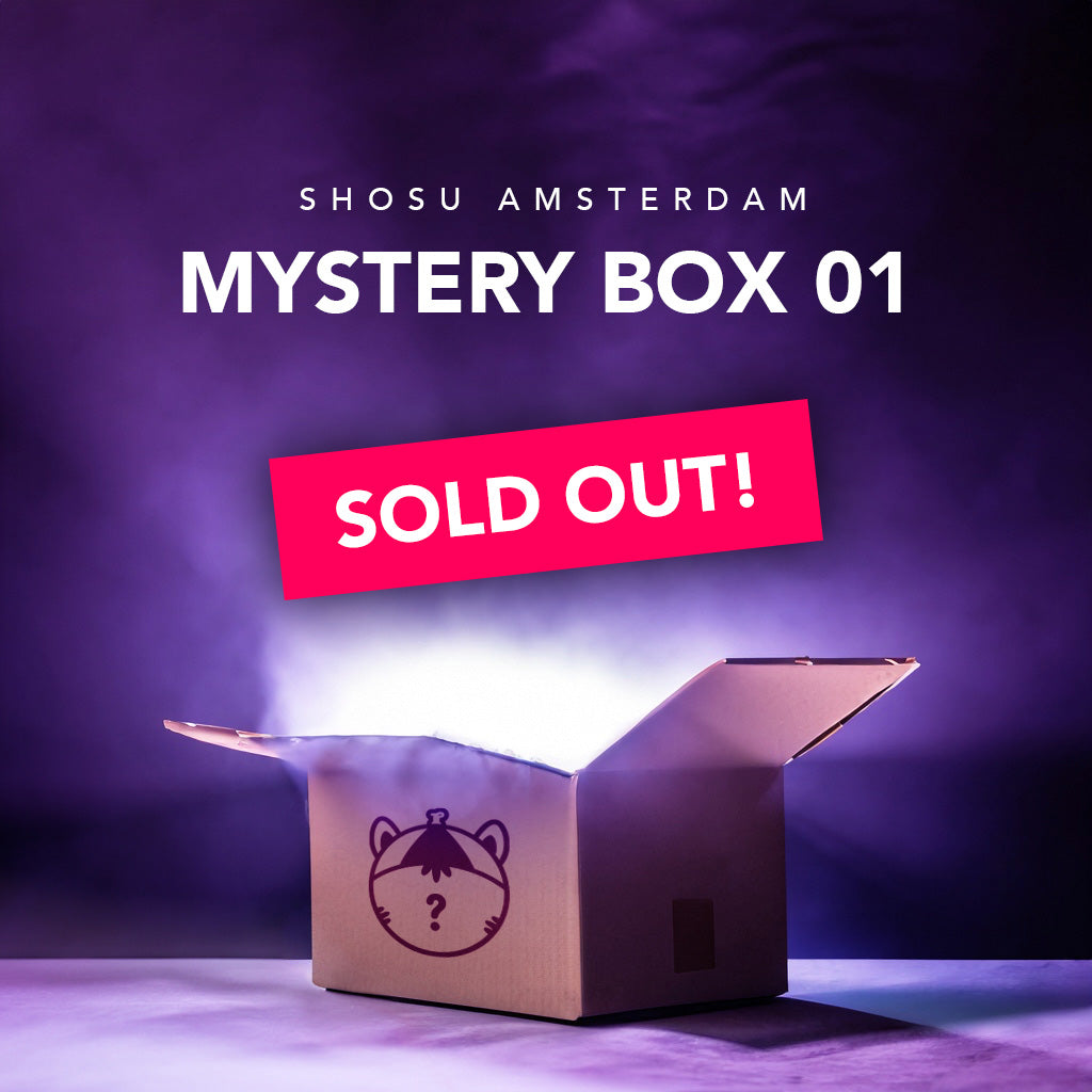 Picture of the SHOSU Amsterdam Mystery Box 01 with a 'SOLD OUT' banner