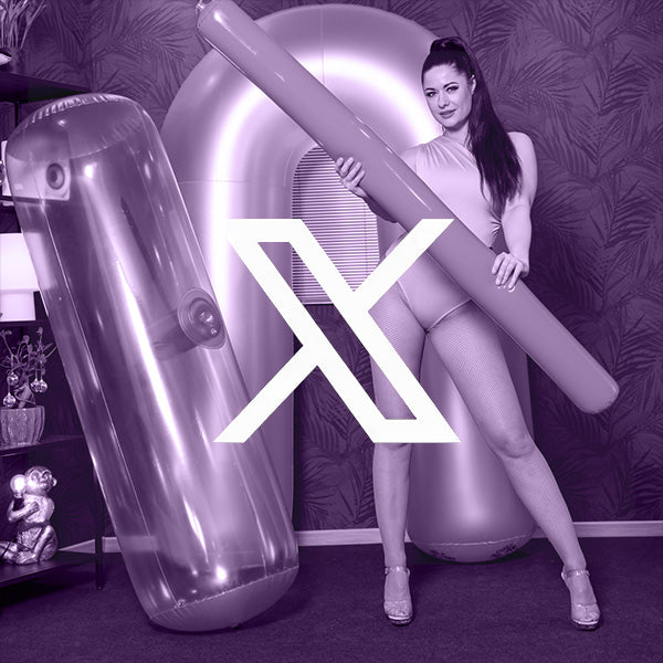 X logo over a purple picture with SHOSU Products 