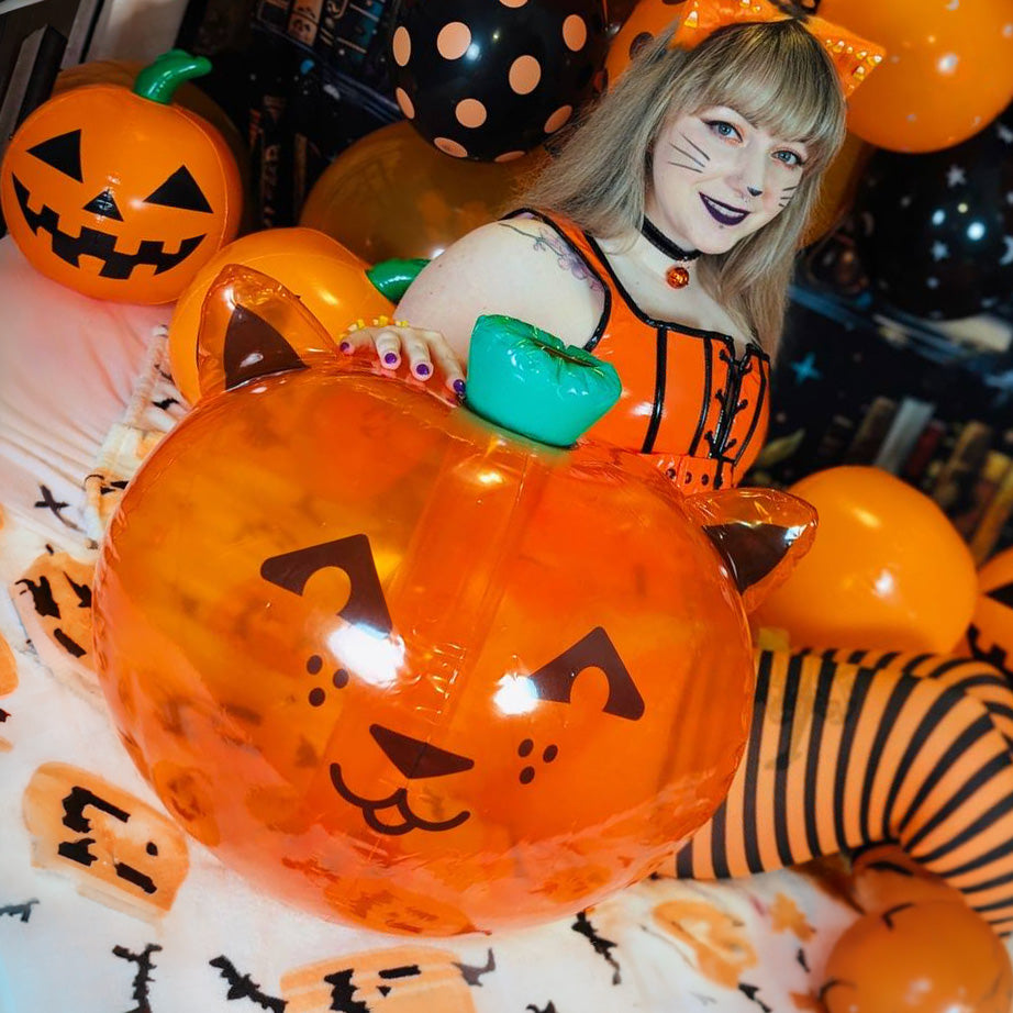 Jack-O-Cat inflatable Pumpkin with SPH